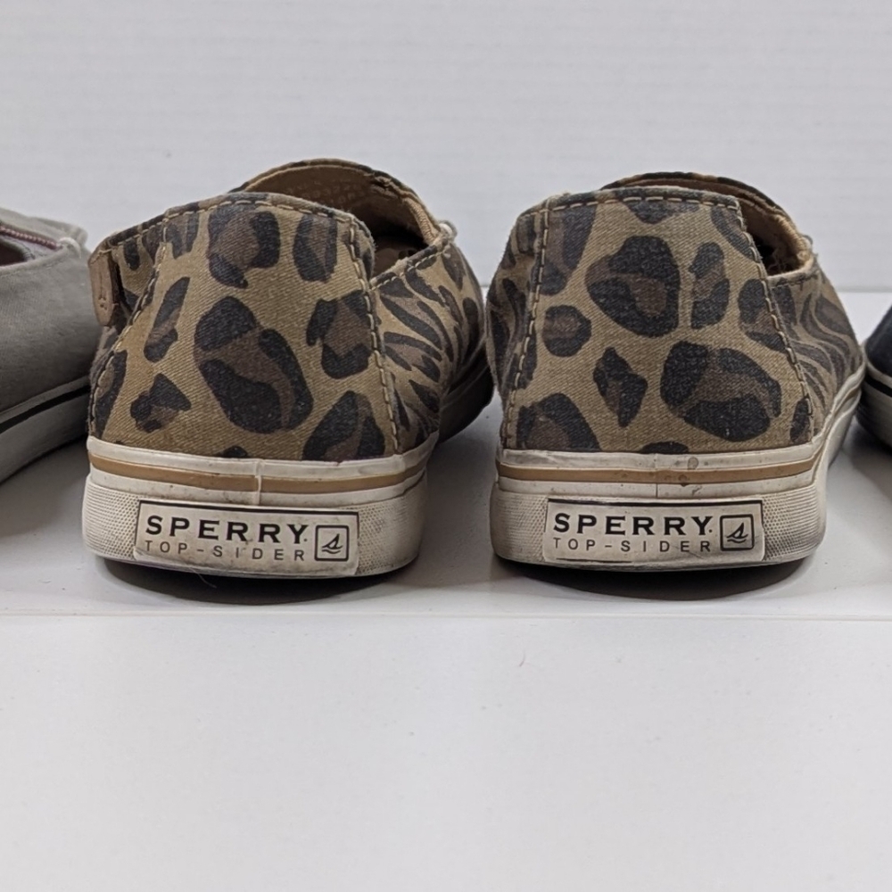 Sperry Women's Flats - Gray,‎ Leopard, Navy Slip On Lot (3) Women's 7M - Picture 5 of 10